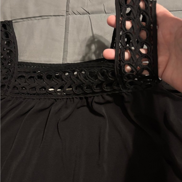 Cato Black Cold Shoulder Blouse - Picture 8 of 9